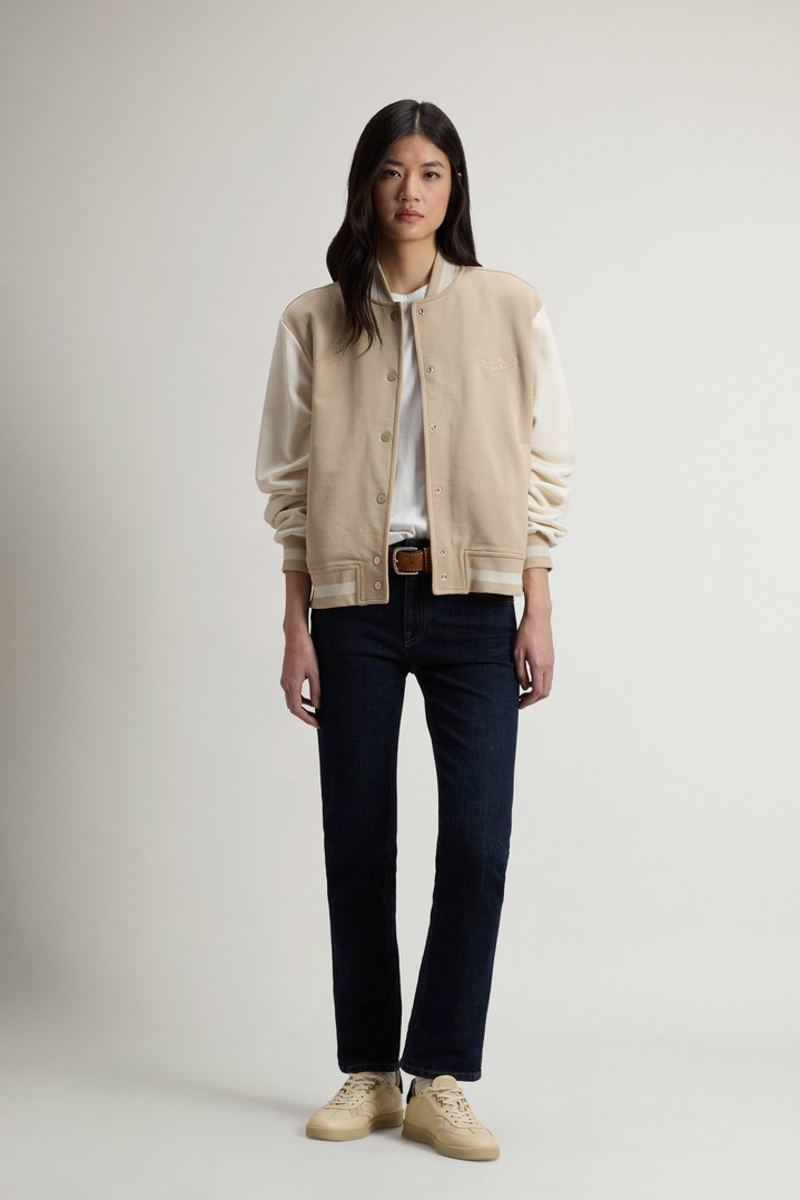 PREMIUM FLEECE BOMBER Beige photo 2 | Woolrich