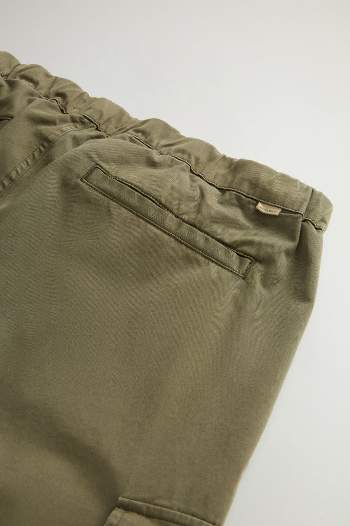 Garment-Dyed Cargo Pants with Belt Green photo 7 | Woolrich