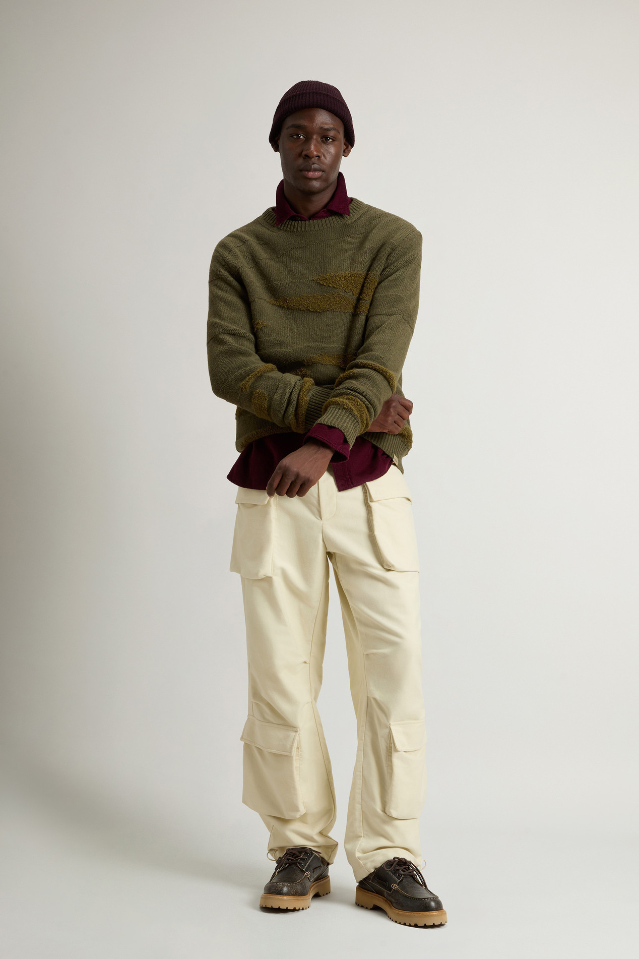 Wool-Blend Crewneck Sweater Green photo 2 | Woolrich