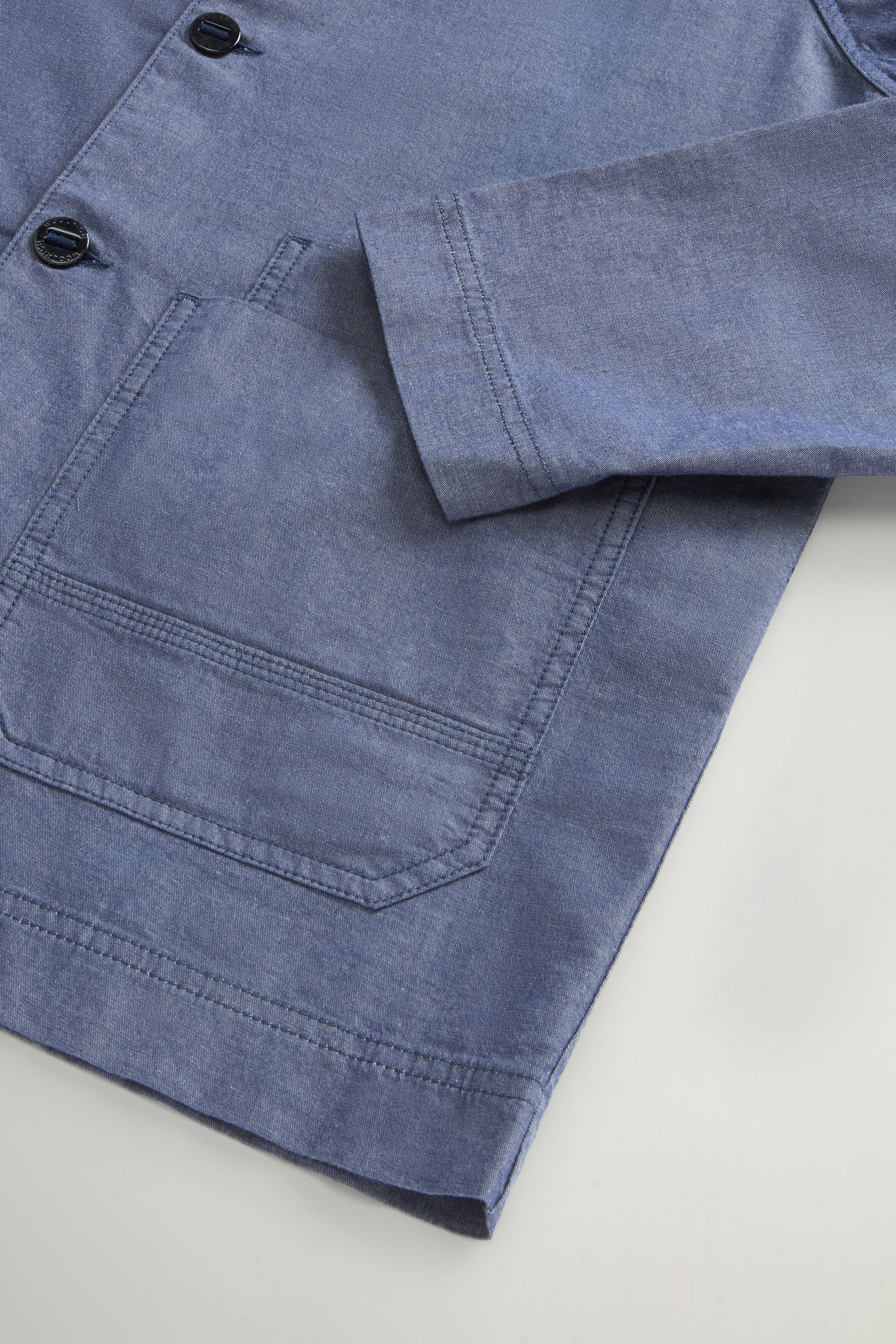 WASHED INDIGO OVERSHIRT Blue photo 7 | Woolrich