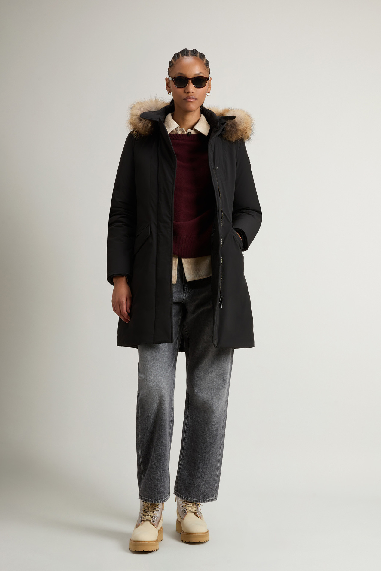 Modern Vail Parka with Detachable Hood Black photo 2 | Woolrich