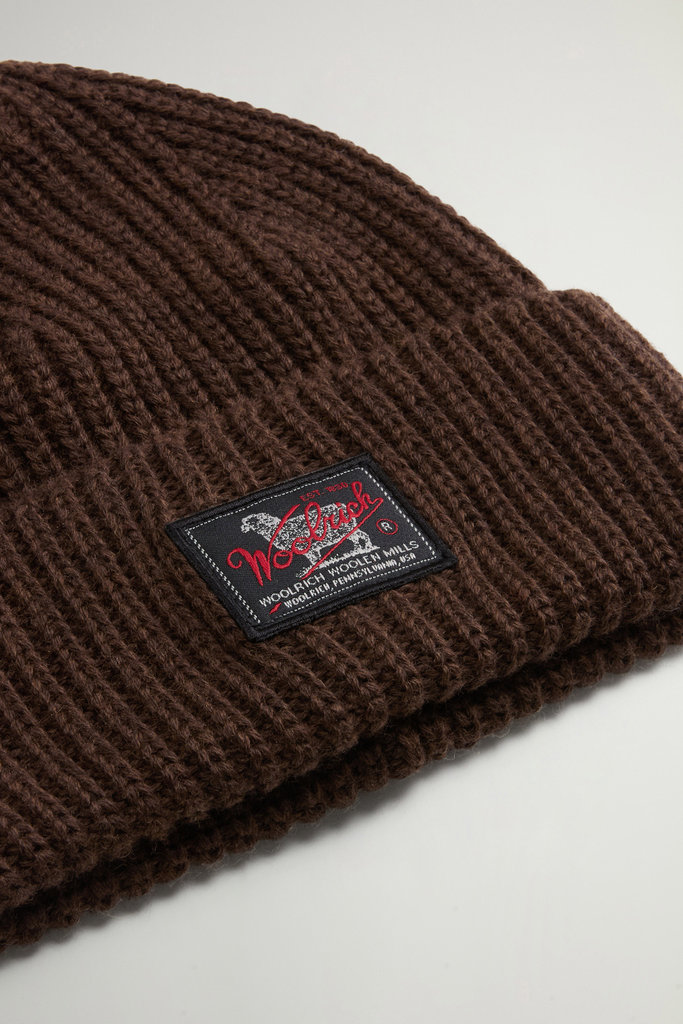 WM PATCH BEANIE Brown photo 4 | Woolrich