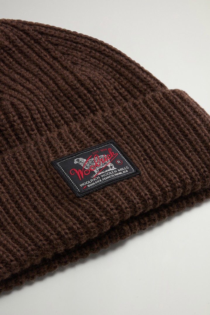 WM PATCH BEANIE Brown photo 4 | Woolrich