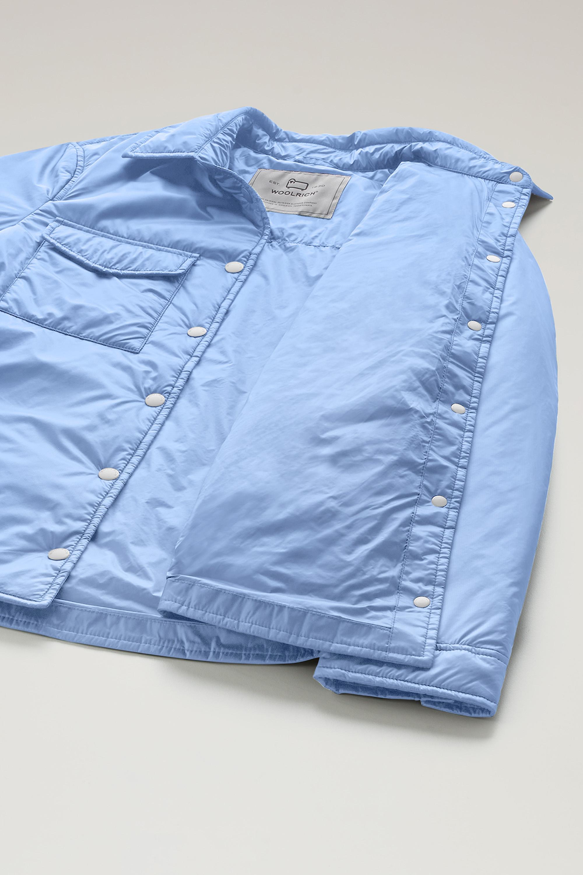 Padded Overshirt in Recycled Pertex Quantum Blue photo 5 | Woolrich