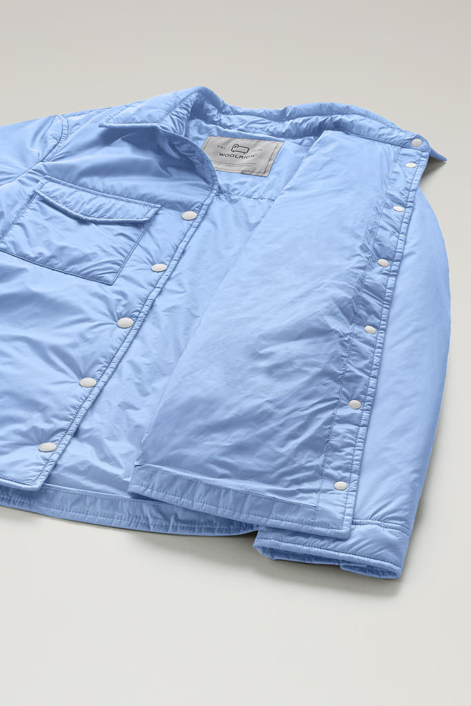 Padded Overshirt in Recycled Pertex Quantum Blue photo 5 | Woolrich
