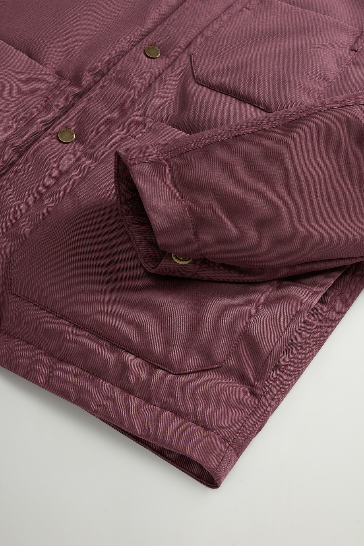Padded Overshirt in Recycled CORDURA® Nylon Burgundy photo 7 | Woolrich