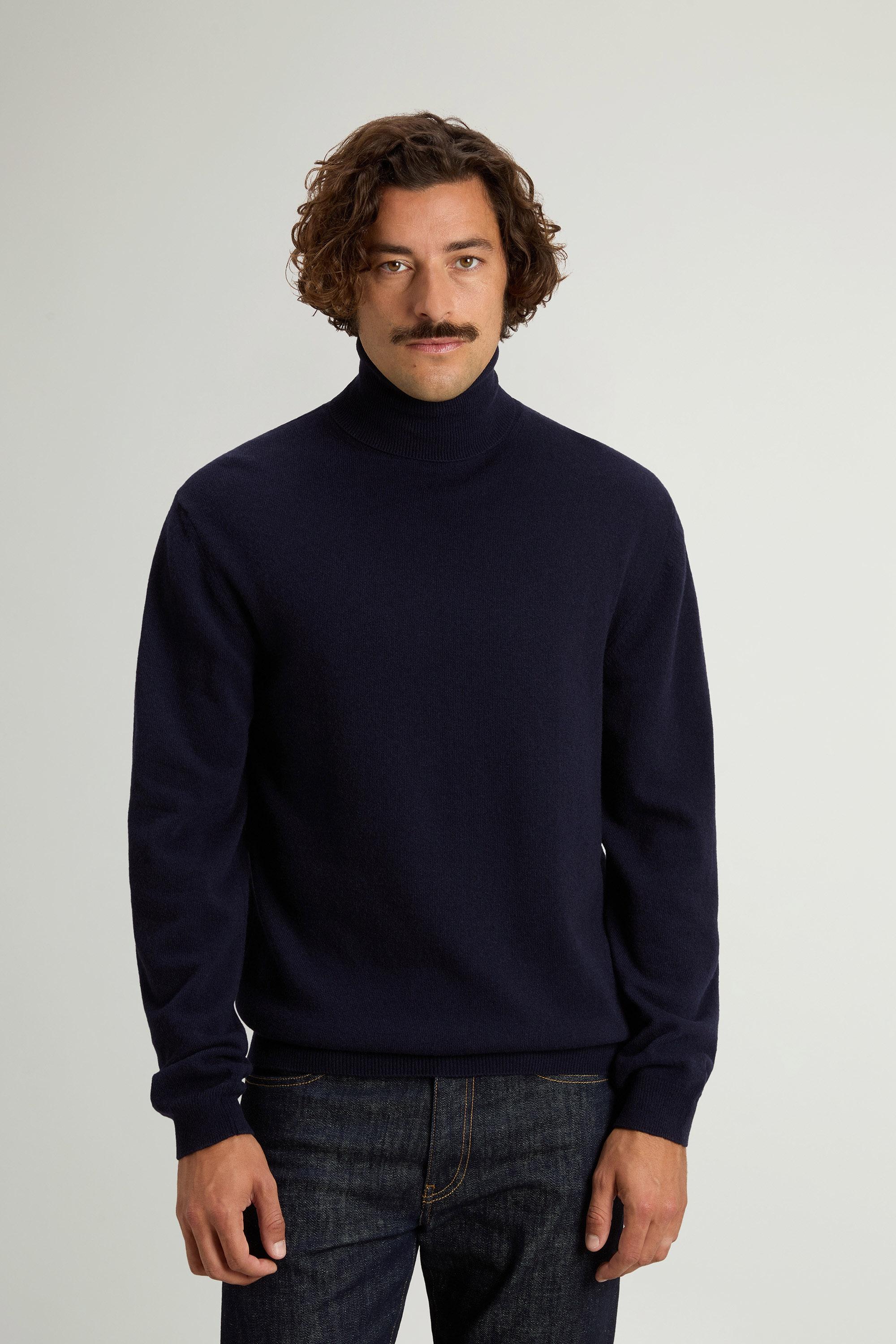 Turtleneck Sweater in Pure Virgin Wool Blue photo 1 | Woolrich