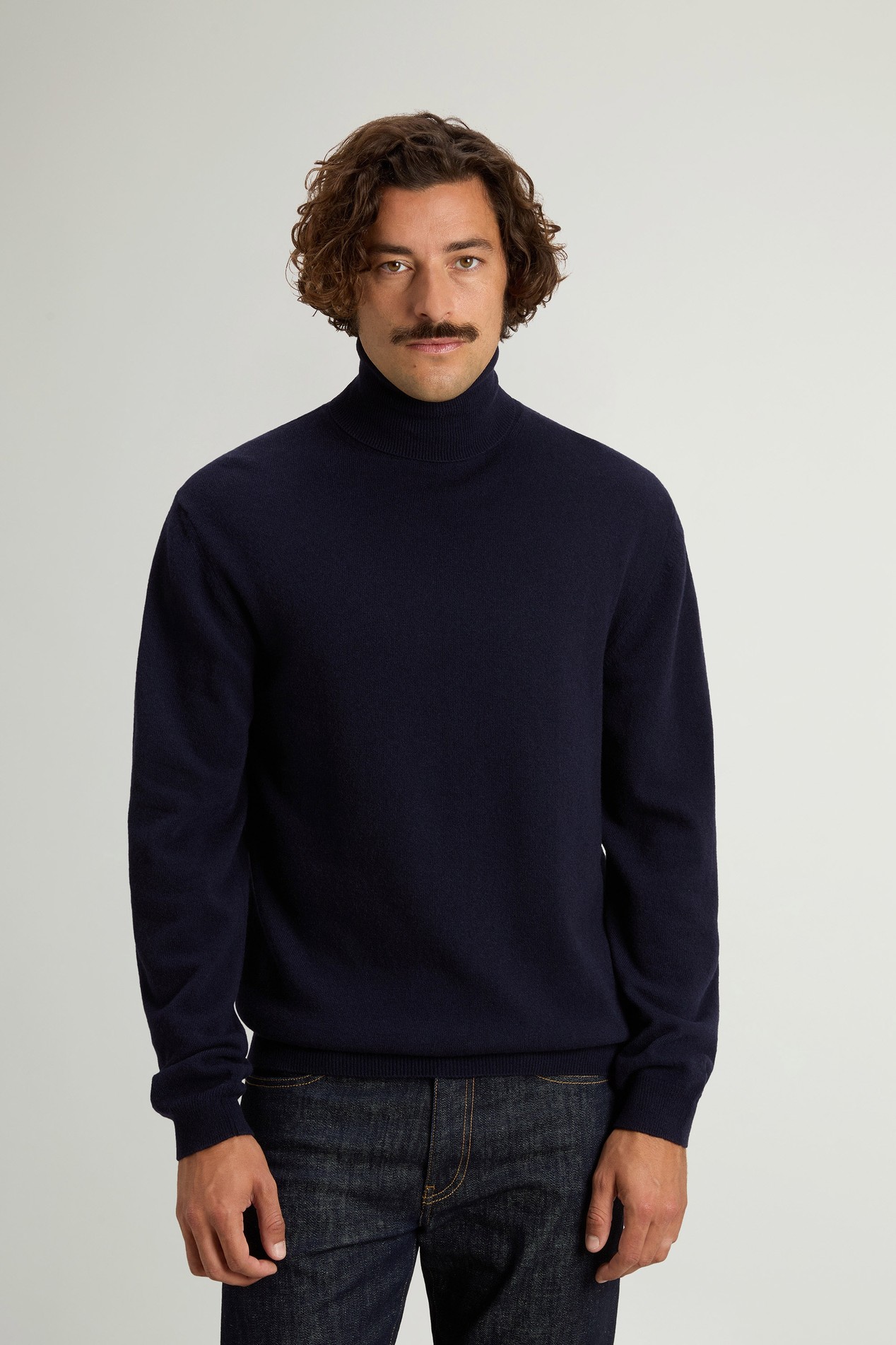 Turtleneck Sweater in Pure Virgin Wool Blue photo 1 | Woolrich