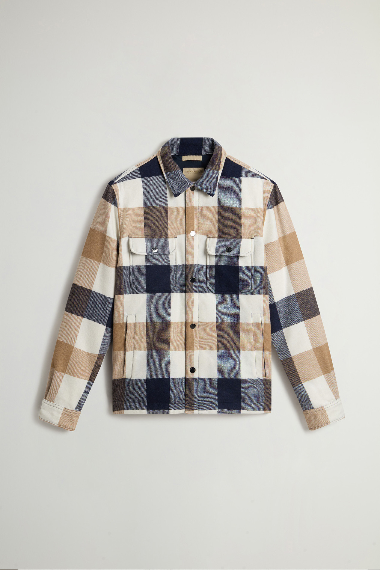 Alaskan Check Overshirt in Recycled Italian Wool Blend Multicolor photo 5 | Woolrich