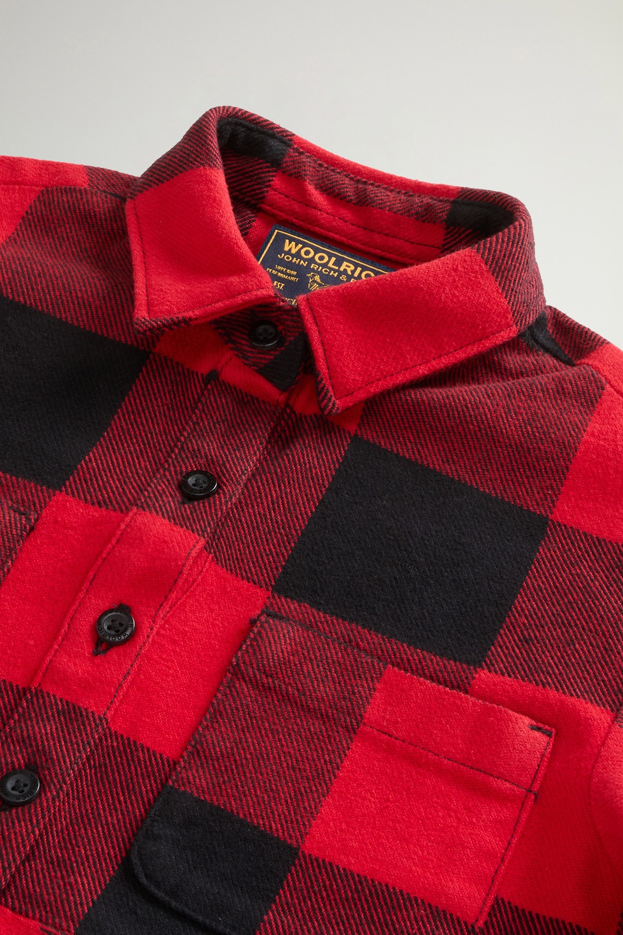 Girls' Buffalo Check Flannel Dress Red photo 6 | Woolrich