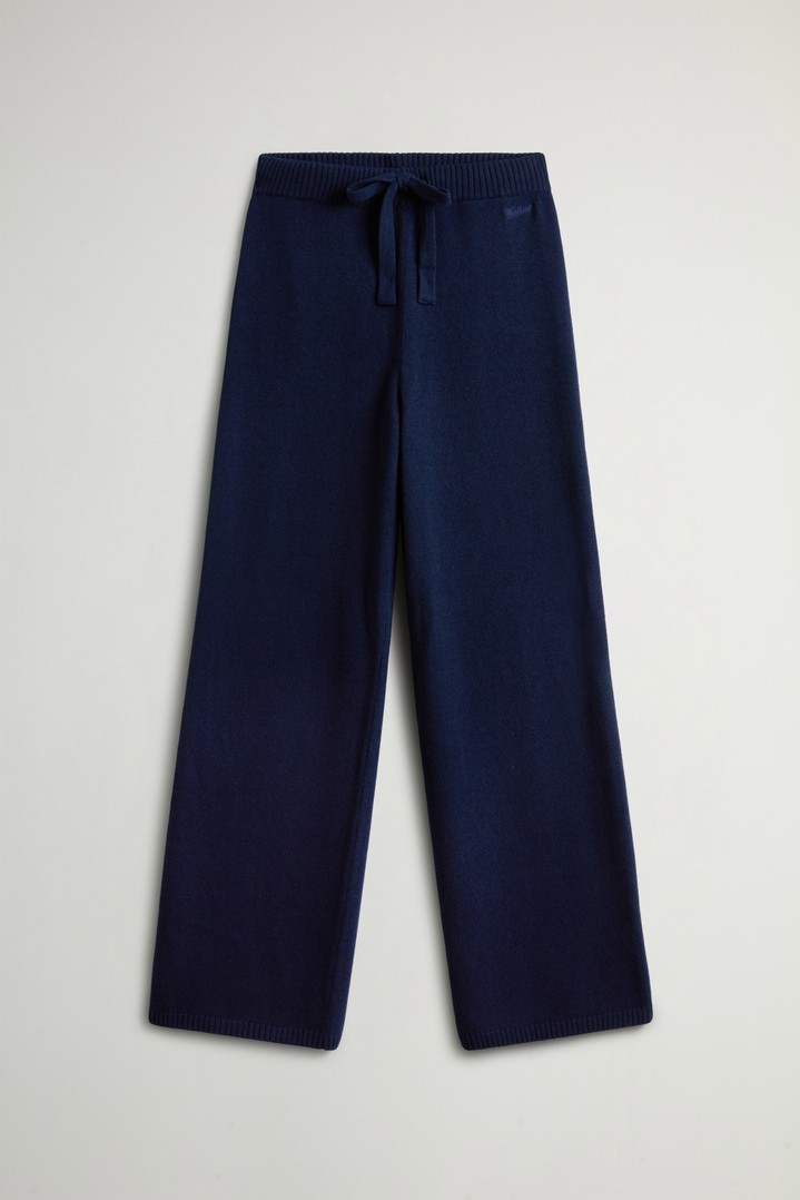 Pantalon en laine et cachemire Bleu photo 4 | Woolrich