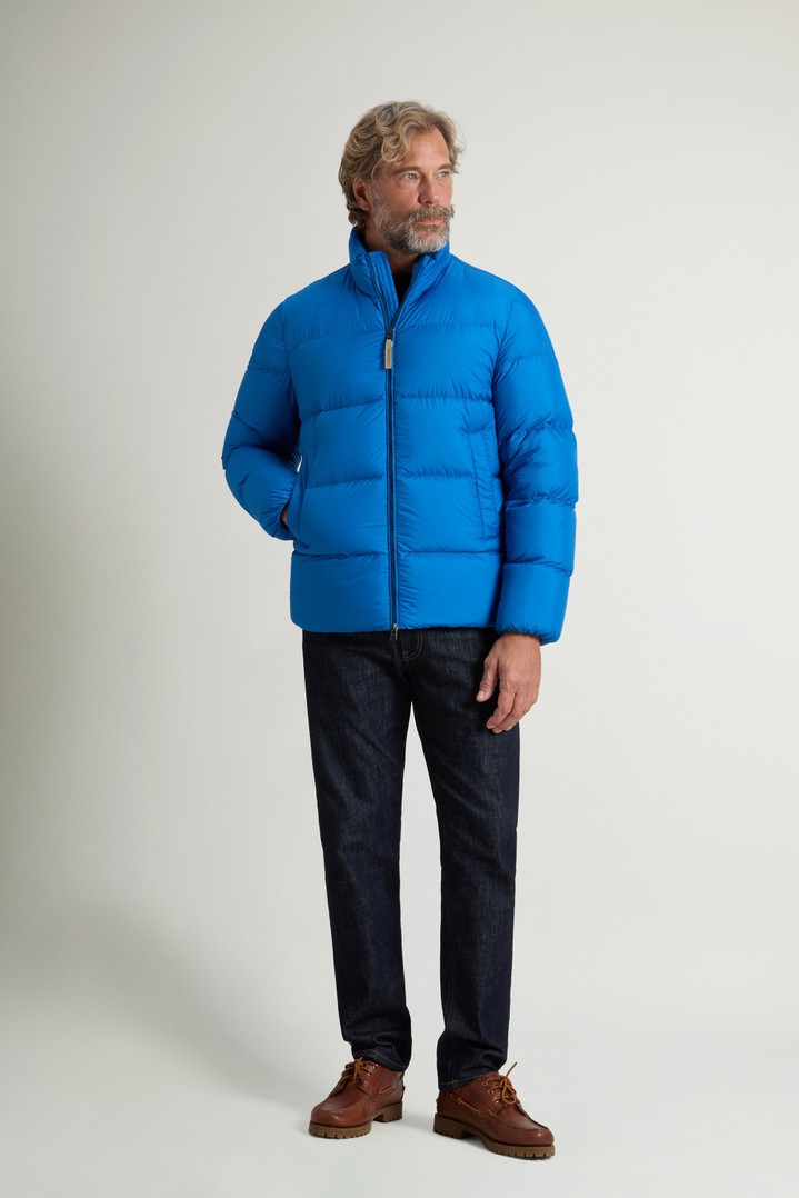 Cloud Down Jacket in Microfiber Blue photo 2 | Woolrich