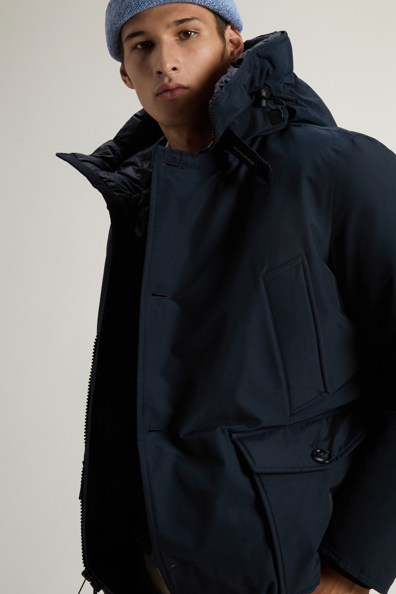 Arctic Anorak in Ramar Cloth Blue photo 4 | Woolrich