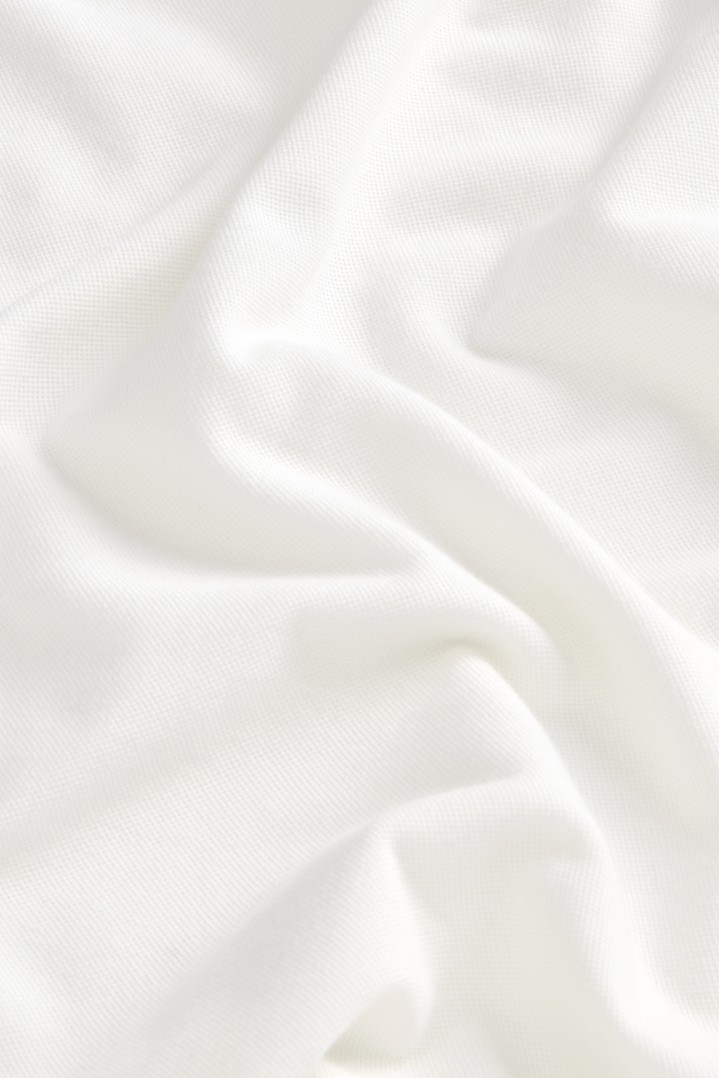 Monterey Polo Shirt in Stretch Cotton-Blend Pique White photo 7 | Woolrich