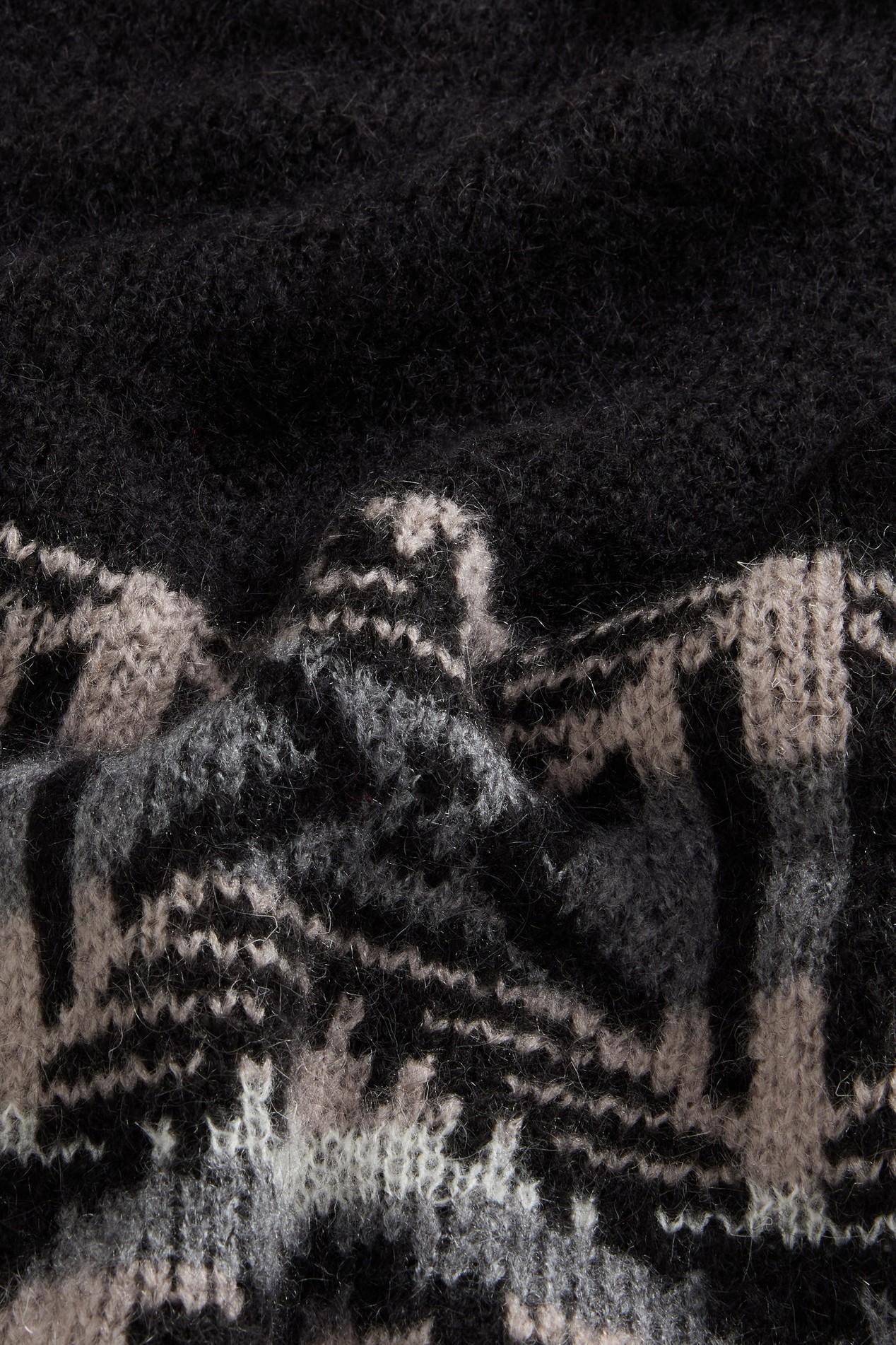 FAIRISLE CARDIGAN Black photo 7 | Woolrich