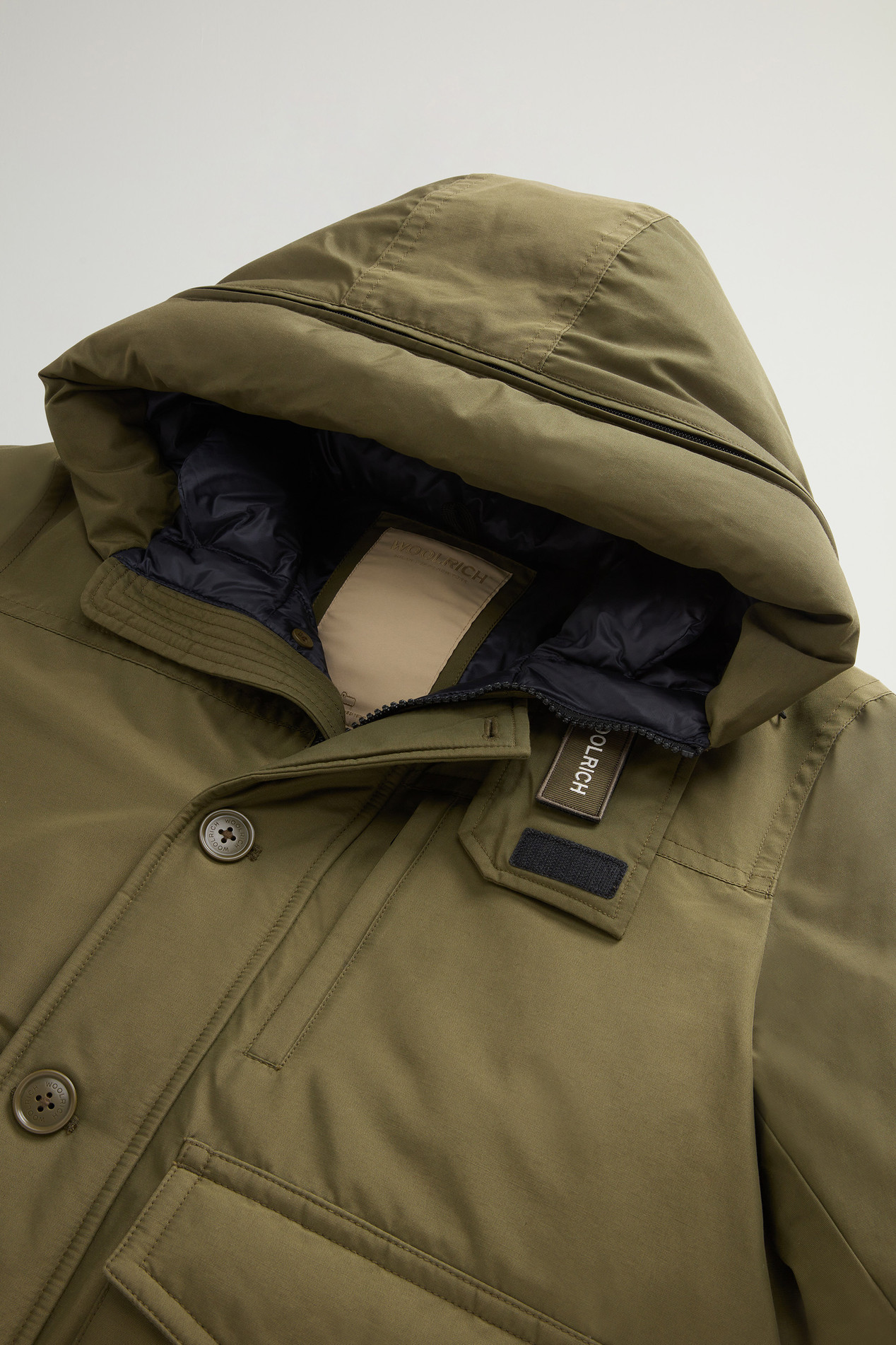 Ramar Cloth Bomber Jacket with Hood Green photo 2 | Woolrich