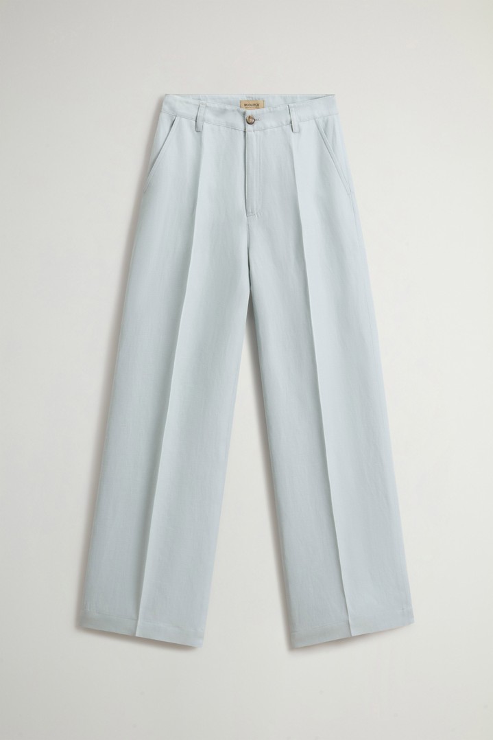Pants in Linen Blend Blue photo 3 | Woolrich