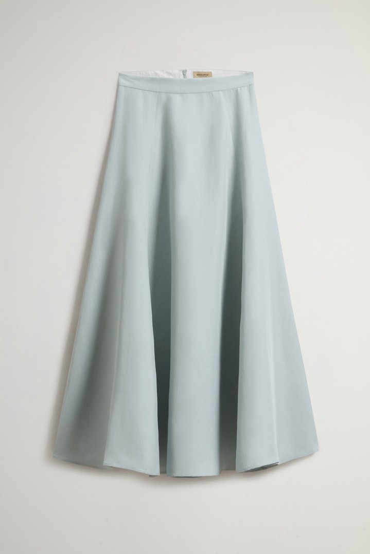 LYOCELL LINEN LONG SKIRT Blue photo 3 | Woolrich