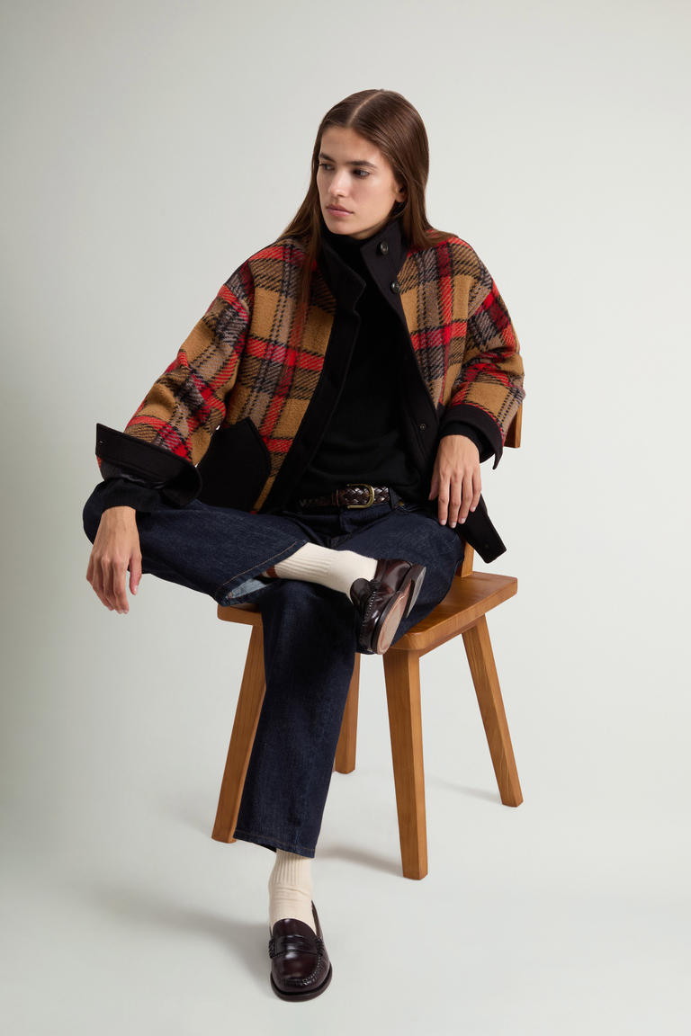 Overhemdjack Gentry van wolmix met geruit patroon Rood photo 1 | Woolrich