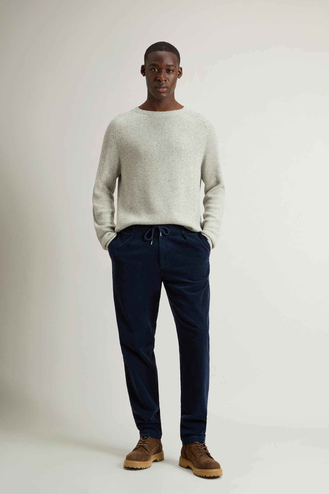 Garment-Dyed Corduroy Milton Pants Blue photo 1 | Woolrich