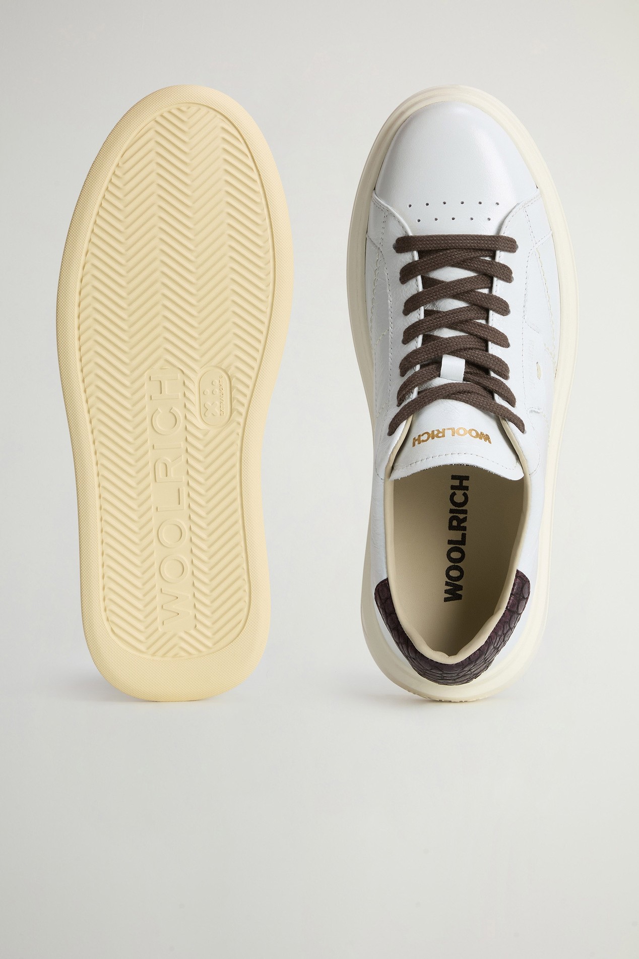 Arrow Sneakers in Calfskin White photo 4 | Woolrich