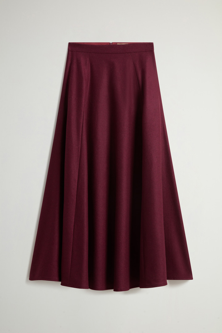 Skirt in Italian Wool Blend Burgundy photo 3 | Woolrich
