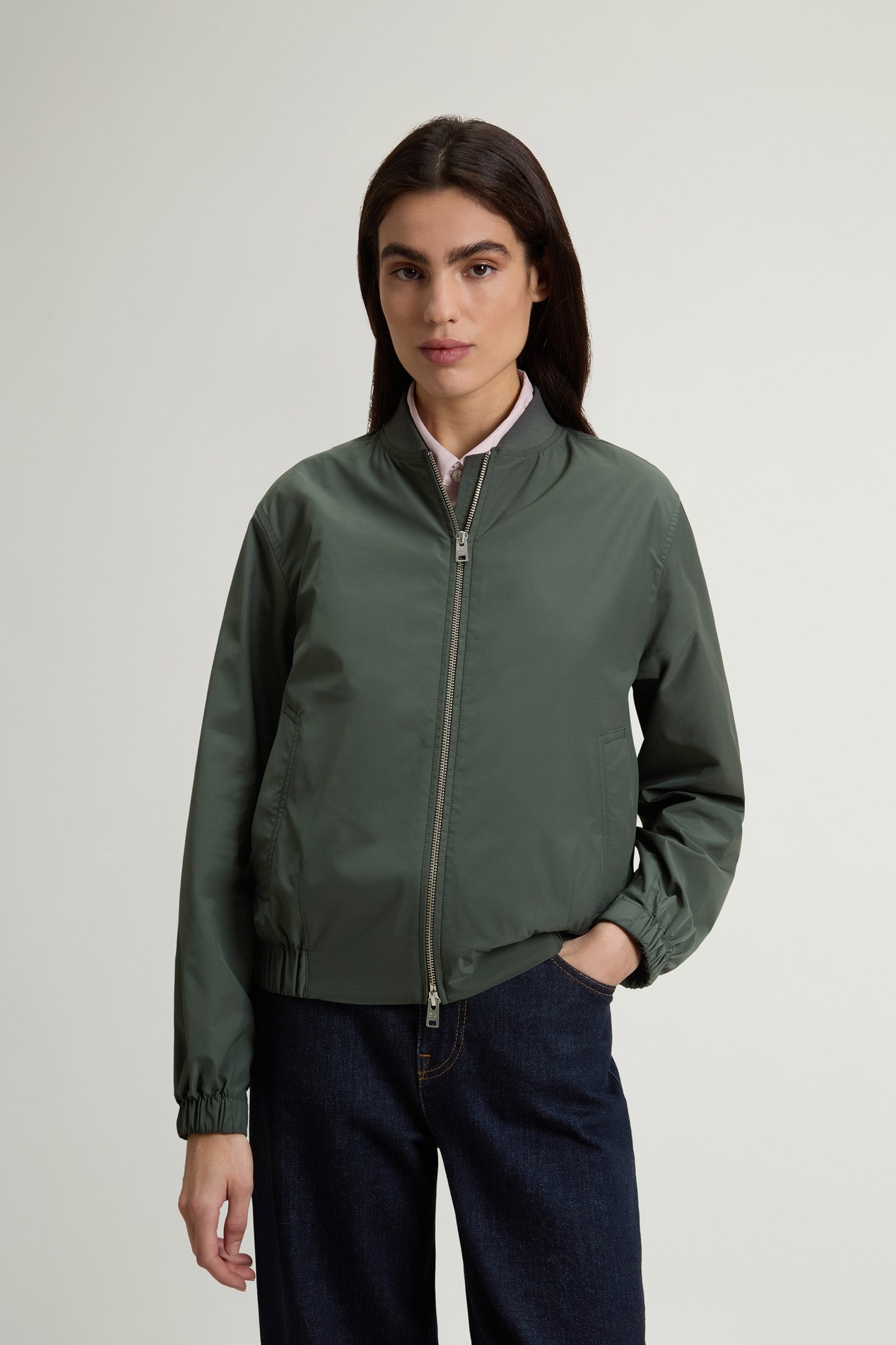 Urban Touch Bomber Jacket Green photo 1 | Woolrich