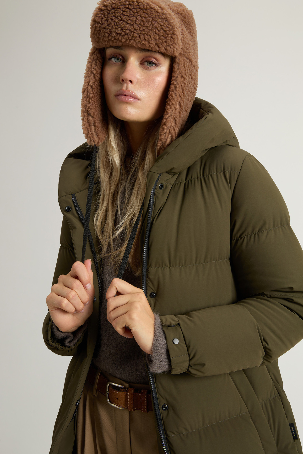 CLOUD MADISON LONG COAT Green photo 4 | Woolrich