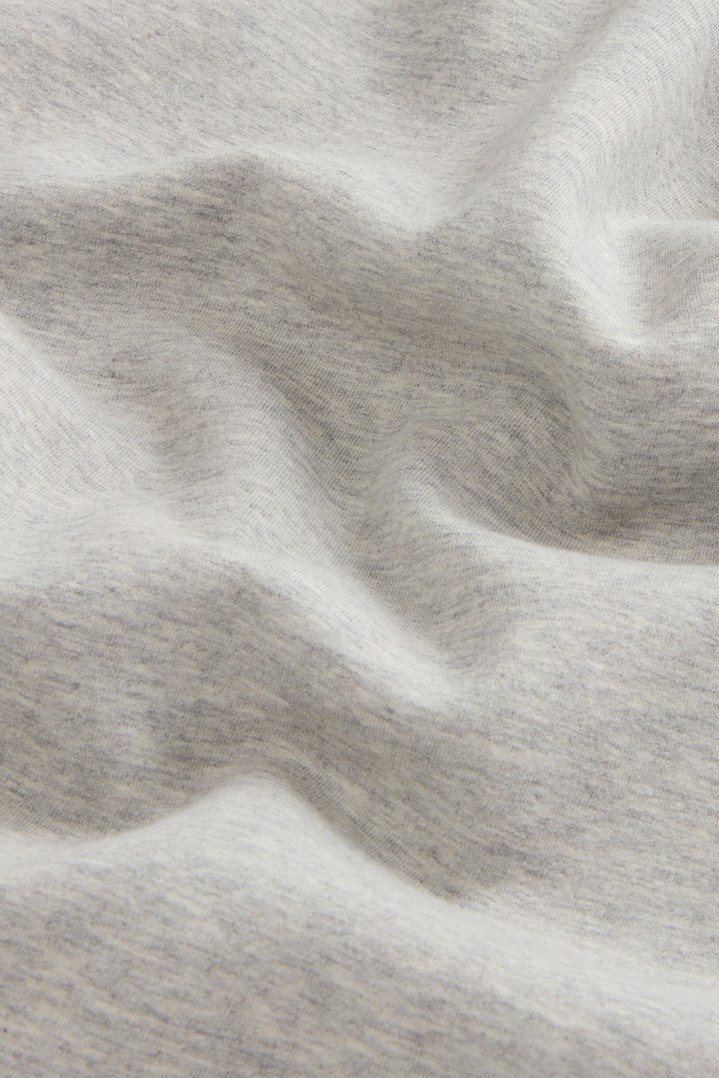 Hooded Sweatshirt in Cotton-Blend Interlock Gray photo 6 | Woolrich