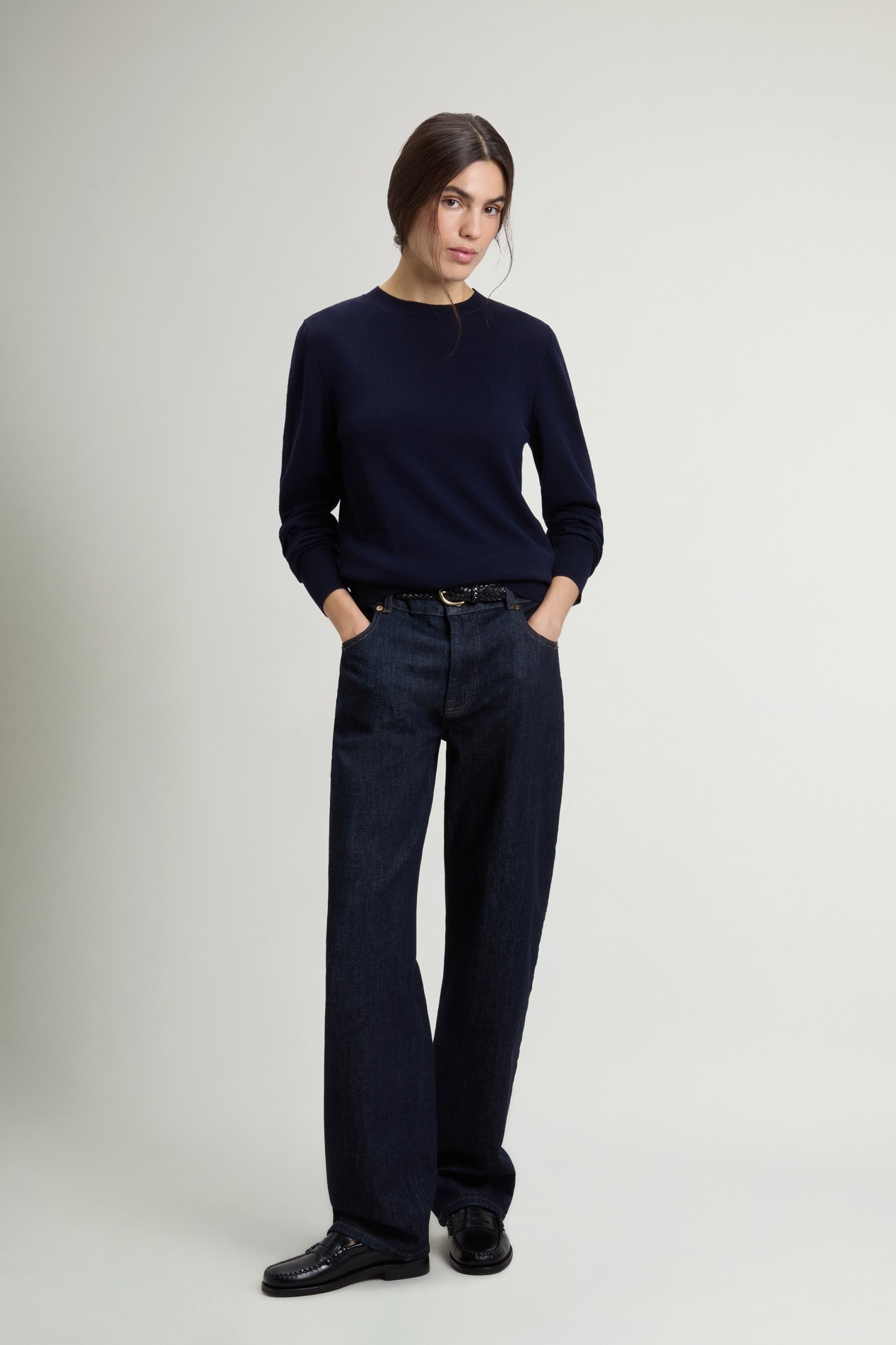 Sweater in Pure Merino Virgin Wool Blue photo 2 | Woolrich