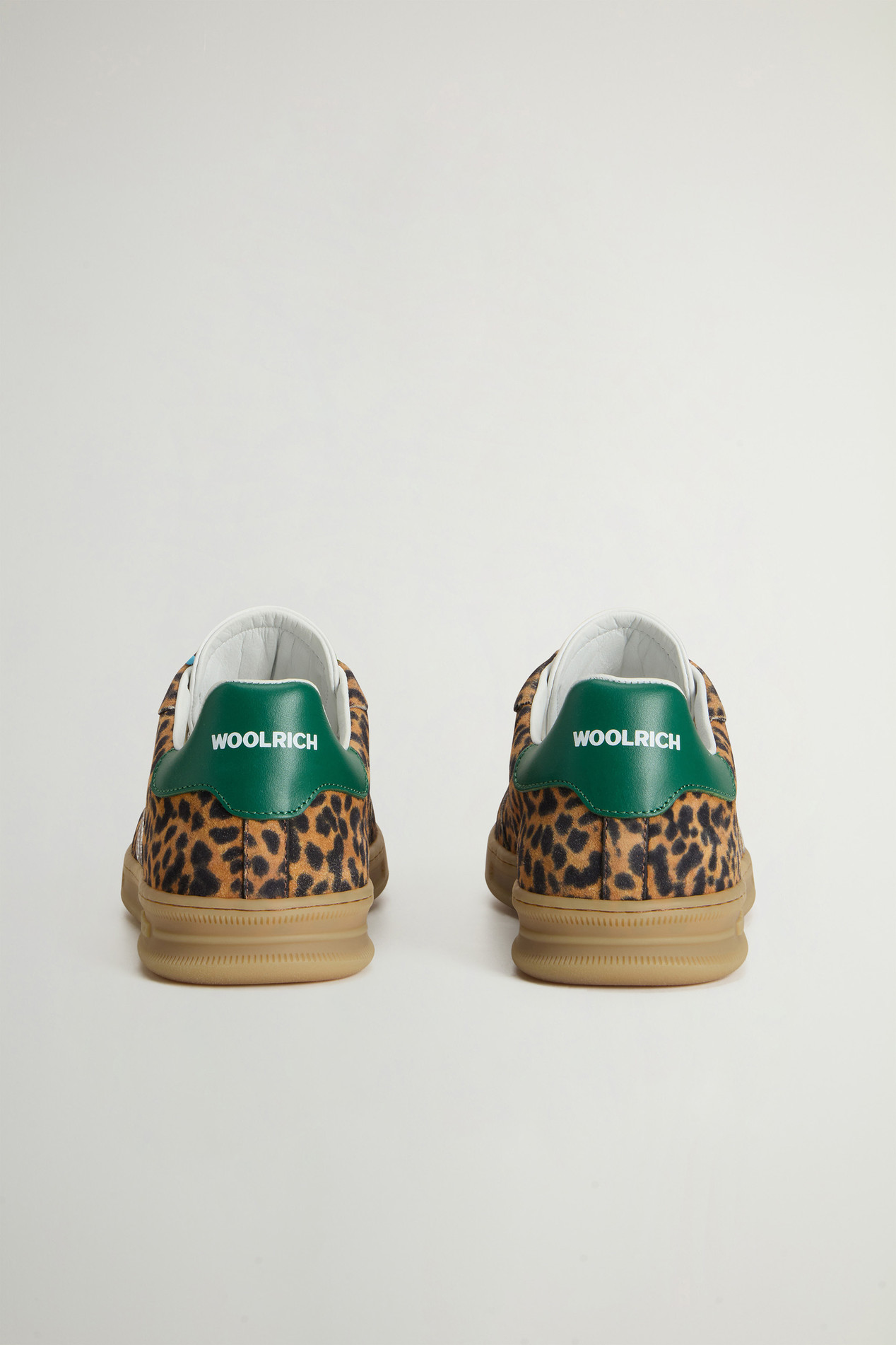Doubleu Tennis Sneakers in Leopard-Print Suede Multicolor photo 3 | Woolrich