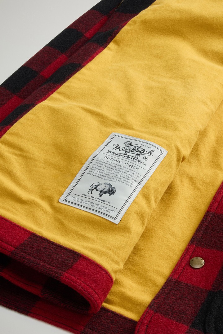 Manteau Barn à carreaux en laine mélangée Rouge photo 3 | Woolrich