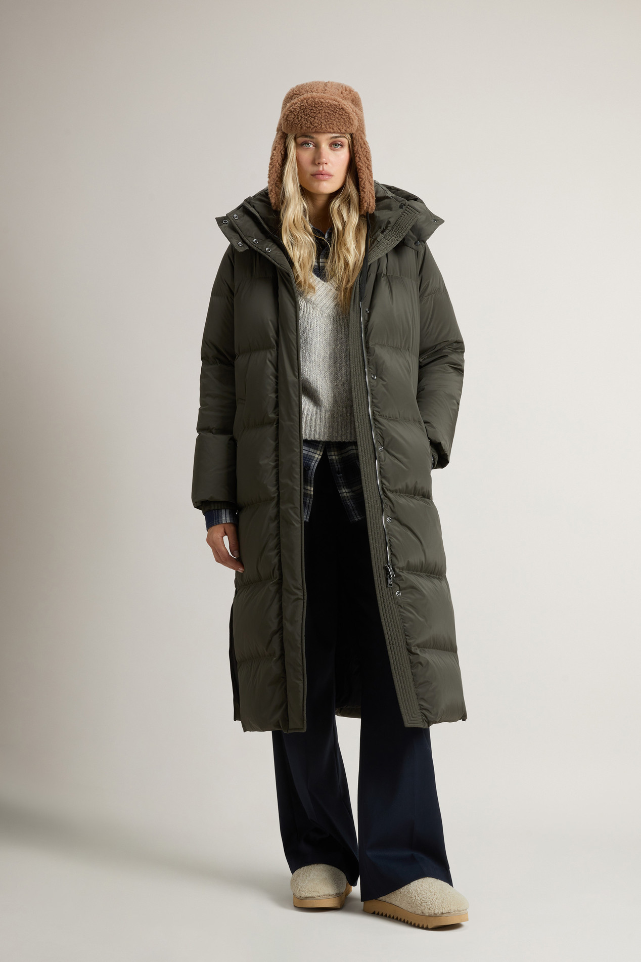 KELLY LONG PARKA Green photo 2 | Woolrich