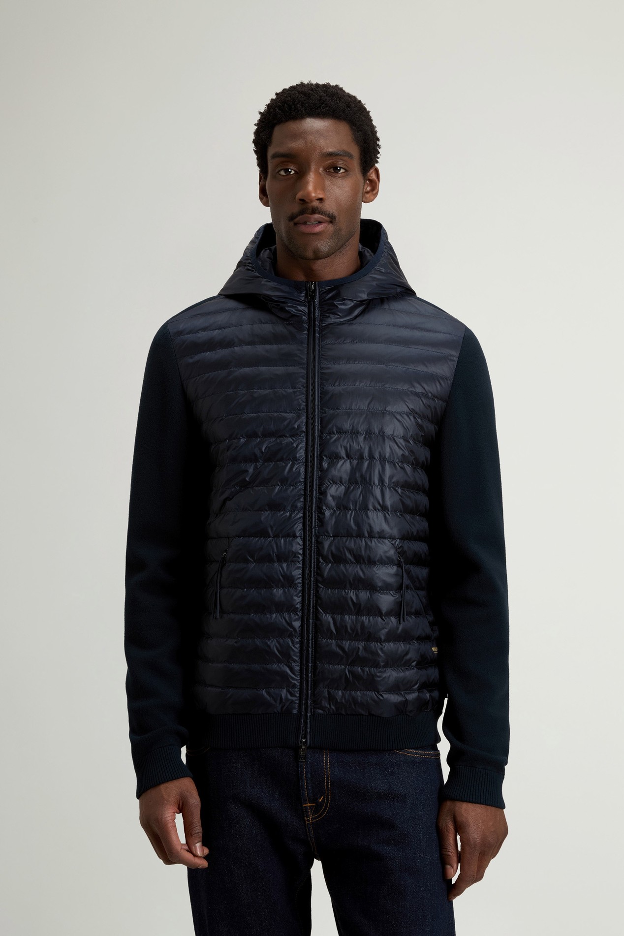 Allen Hybrid Jacket in Ripstop Nylon Blue photo 1 | Woolrich