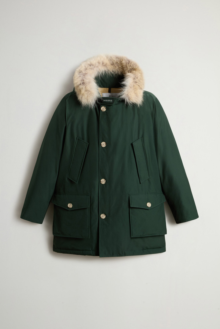 Arctic Parka in Ramar Cloth with Detachable Fur Trim Green photo 5 | Woolrich