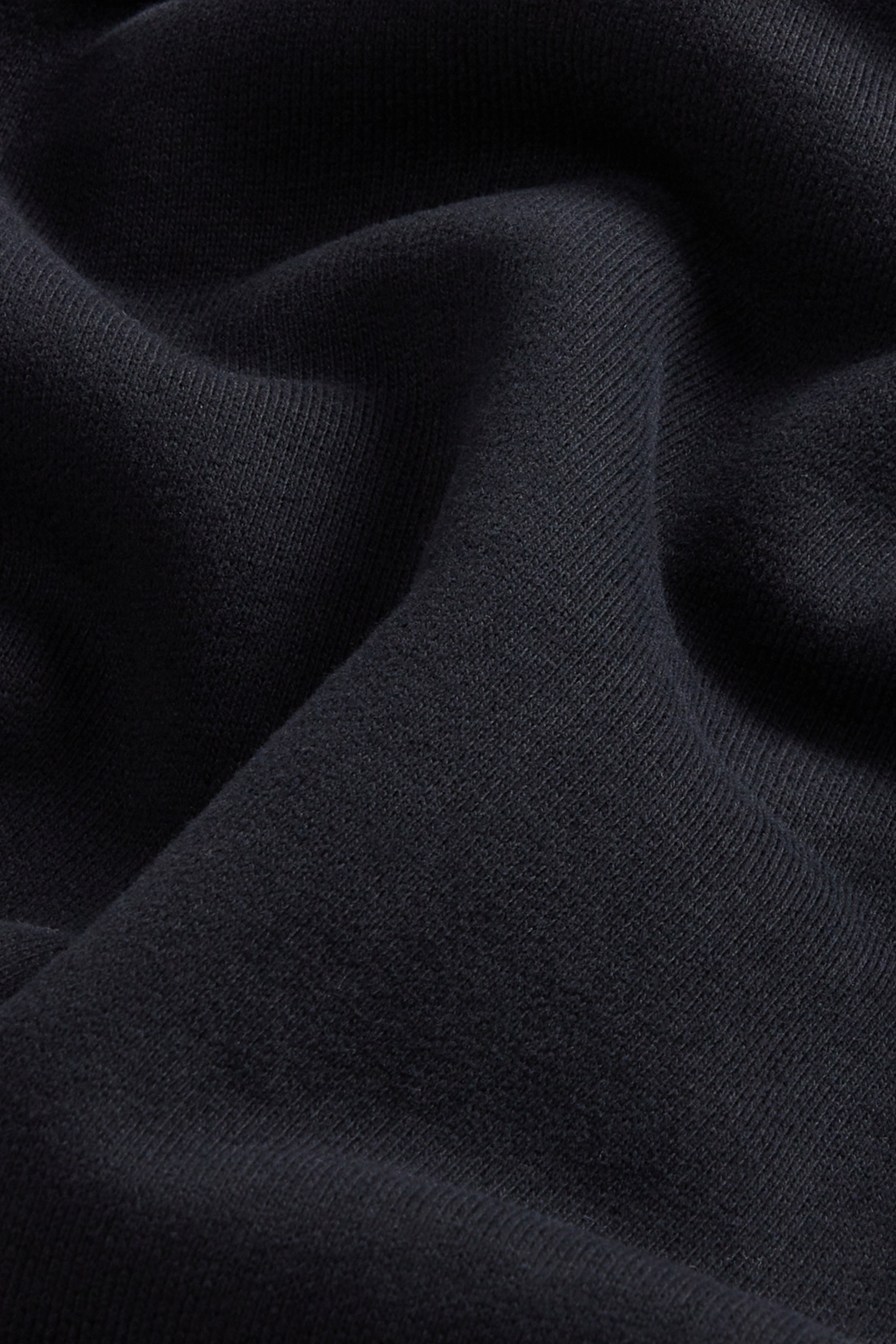 Crewneck Sweatshirt in Pure Cotton with Embroidered Logo Black photo 6 | Woolrich