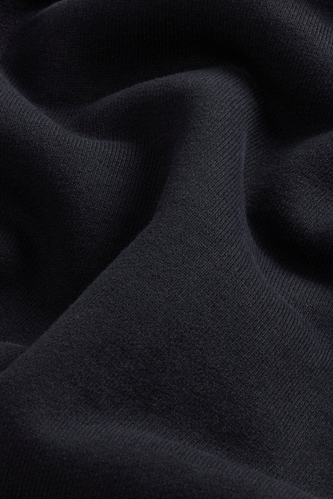 Crewneck Sweatshirt in Pure Cotton with Embroidered Logo Black photo 6 | Woolrich