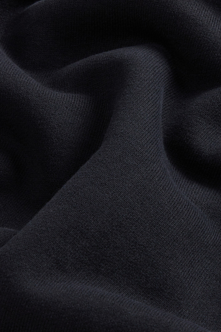 Crewneck Sweatshirt in Pure Cotton with Embroidered Logo Black photo 6 | Woolrich