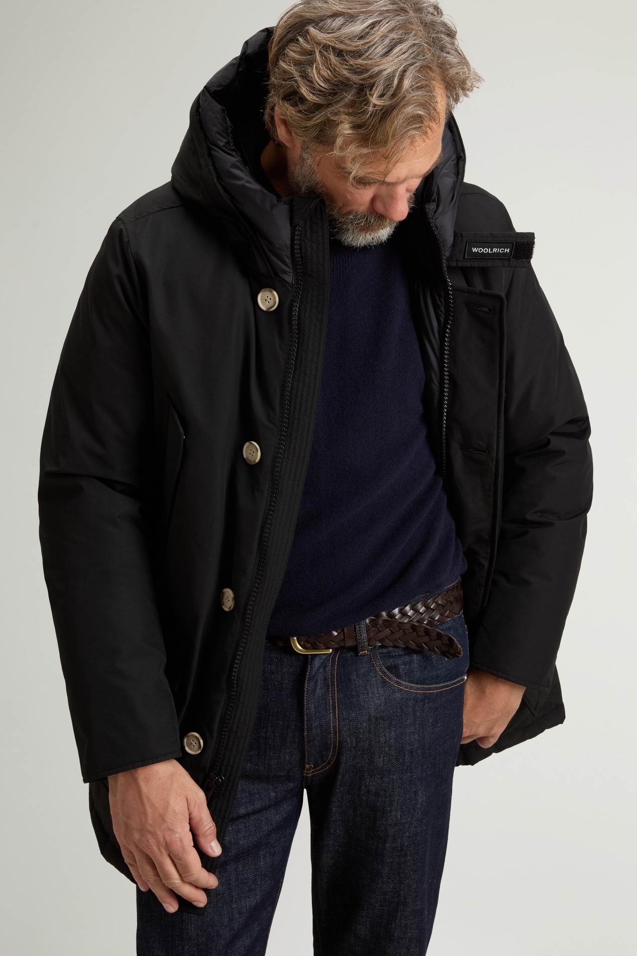 Arctic Parka en Ramar Cloth Noir photo 4 | Woolrich