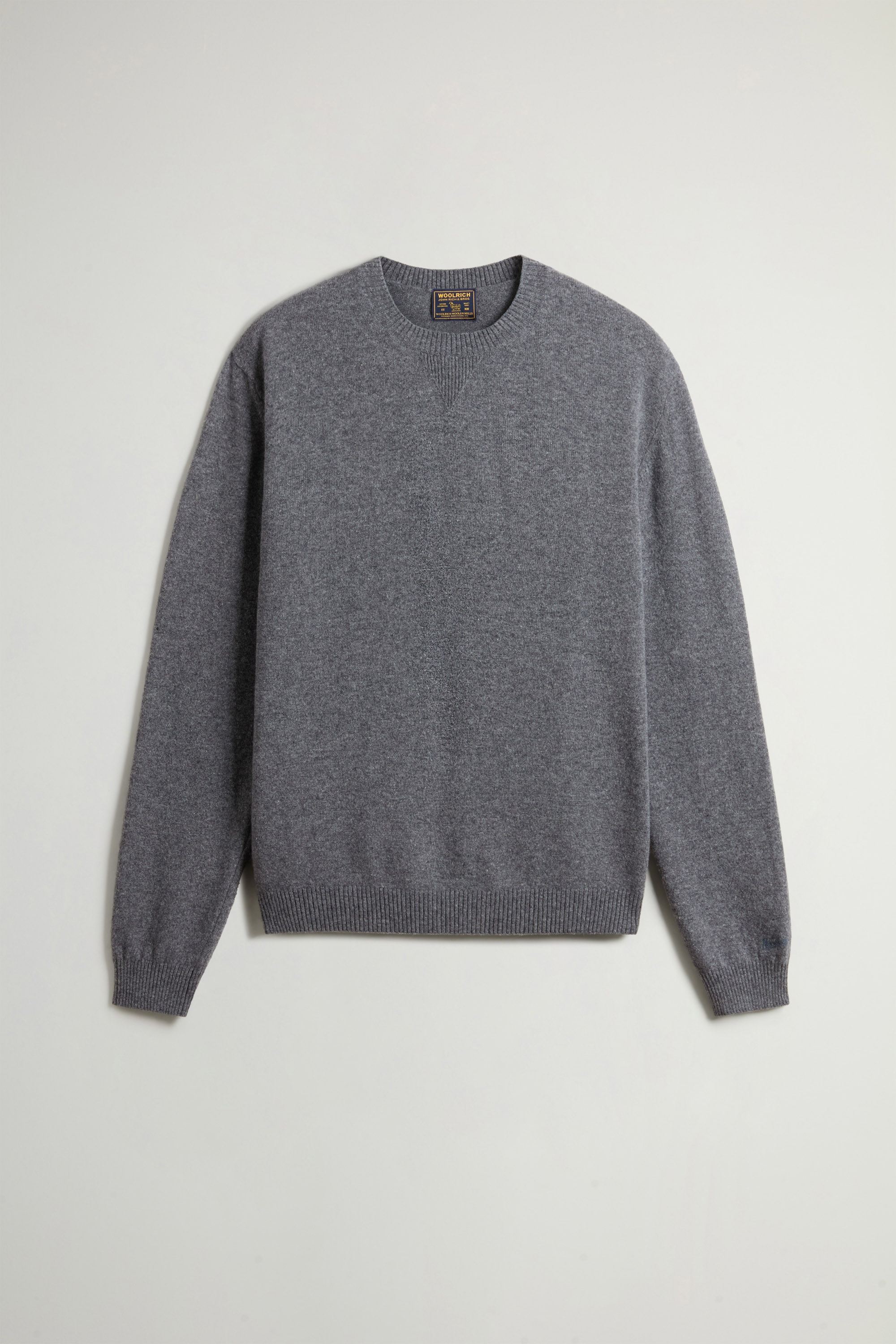 WOOL CASHMERE CREWNECK GG13 Gray photo 5 | Woolrich