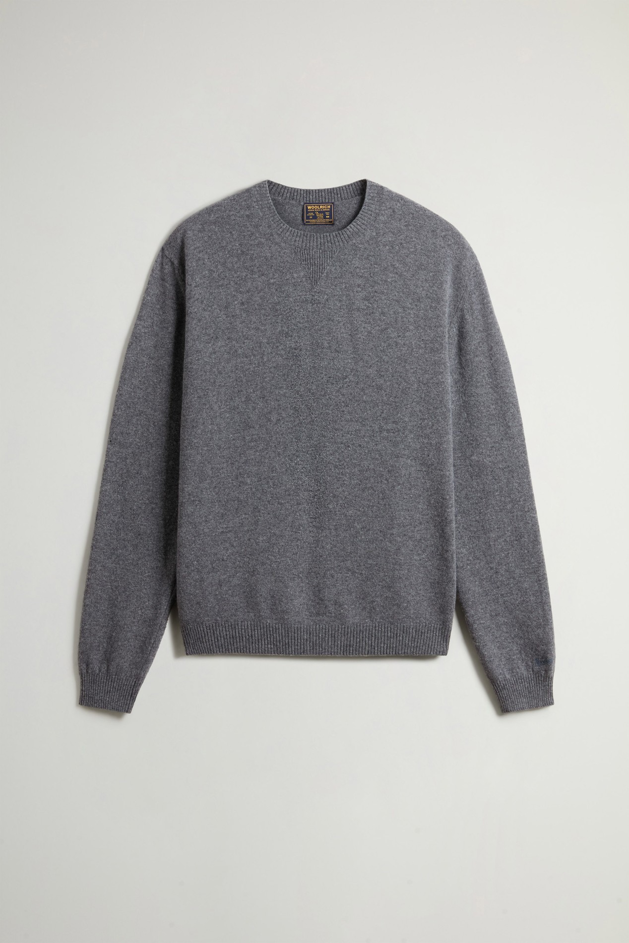 WOOL CASHMERE CREWNECK GG13 Gray photo 5 | Woolrich