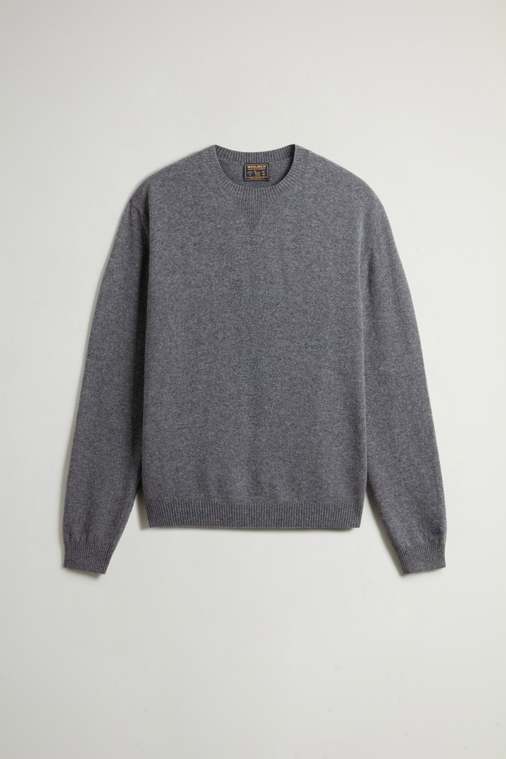 WOOL CASHMERE CREWNECK GG13 Gray photo 5 | Woolrich