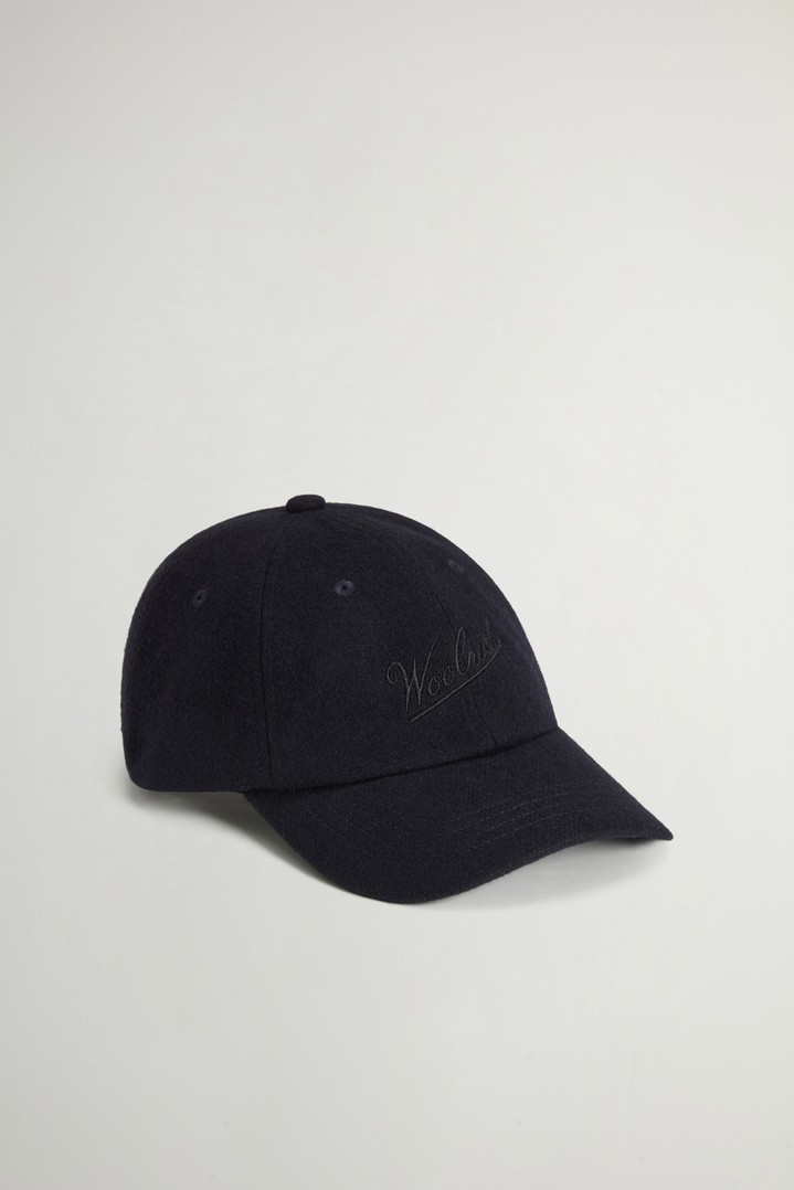 SOLID WOOL BASEBALL CAP Blue photo 2 | Woolrich