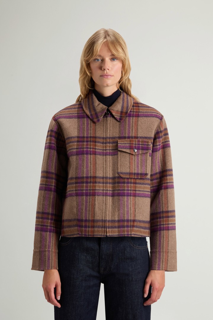 Jack van dubbelgeweven wolmix Bruin photo 1 | Woolrich