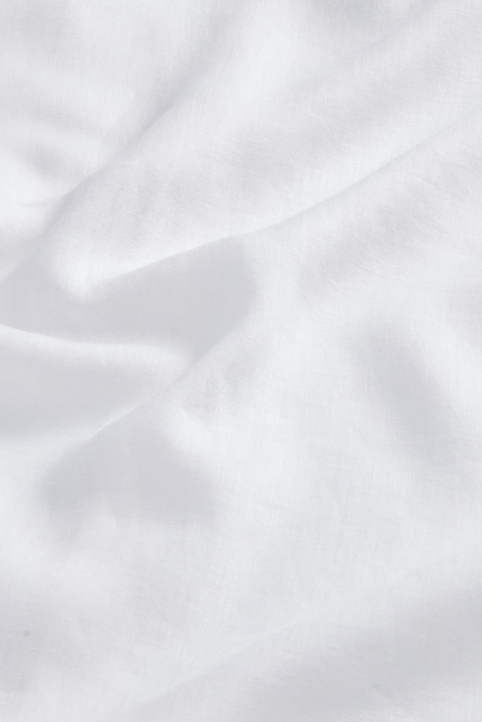 Garment-dyed Shirt with Mandarin Collar in Pure Linen White photo 9 | Woolrich