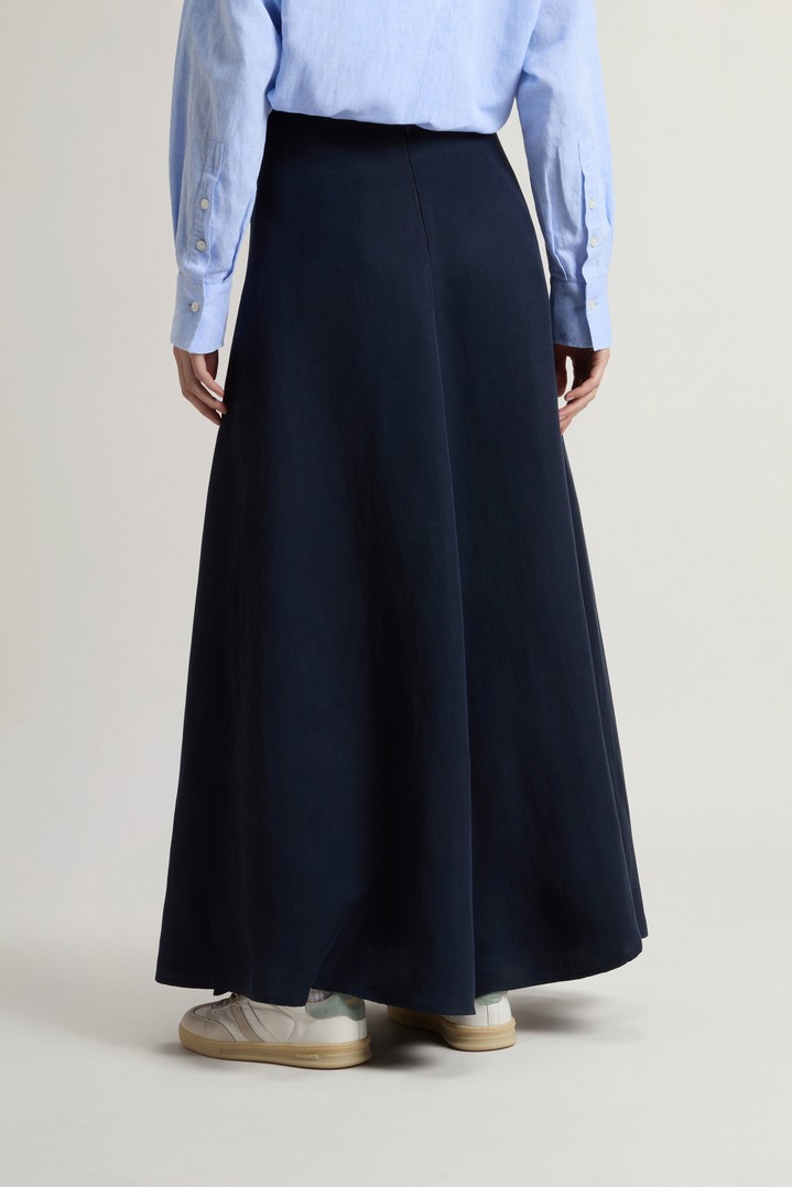 LYOCELL LINEN LONG SKIRT Blue photo 2 | Woolrich