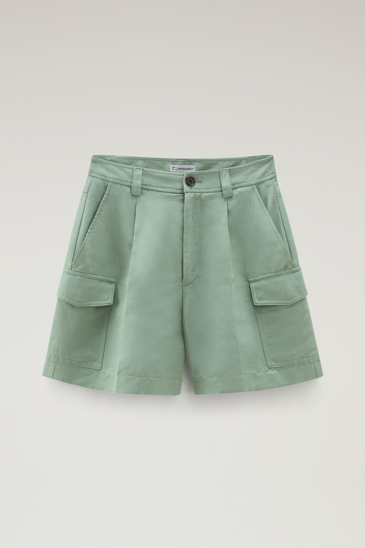 VISCOSE LINEN SHORT Green photo 1 | Woolrich