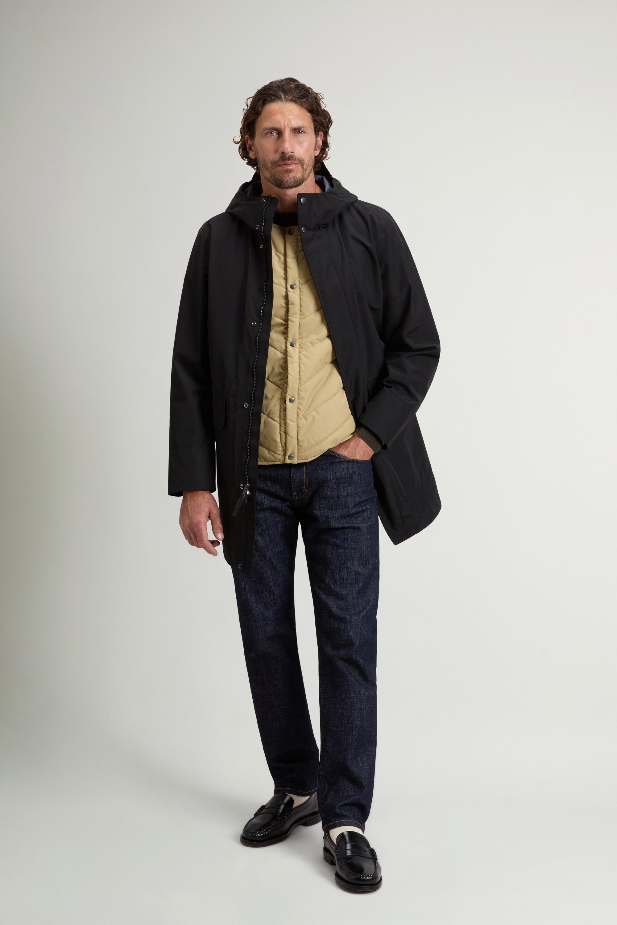 Officer 3-in-1 Waterproof Coat in Three-Layered Ramar Cloth Black photo 1 | Woolrich