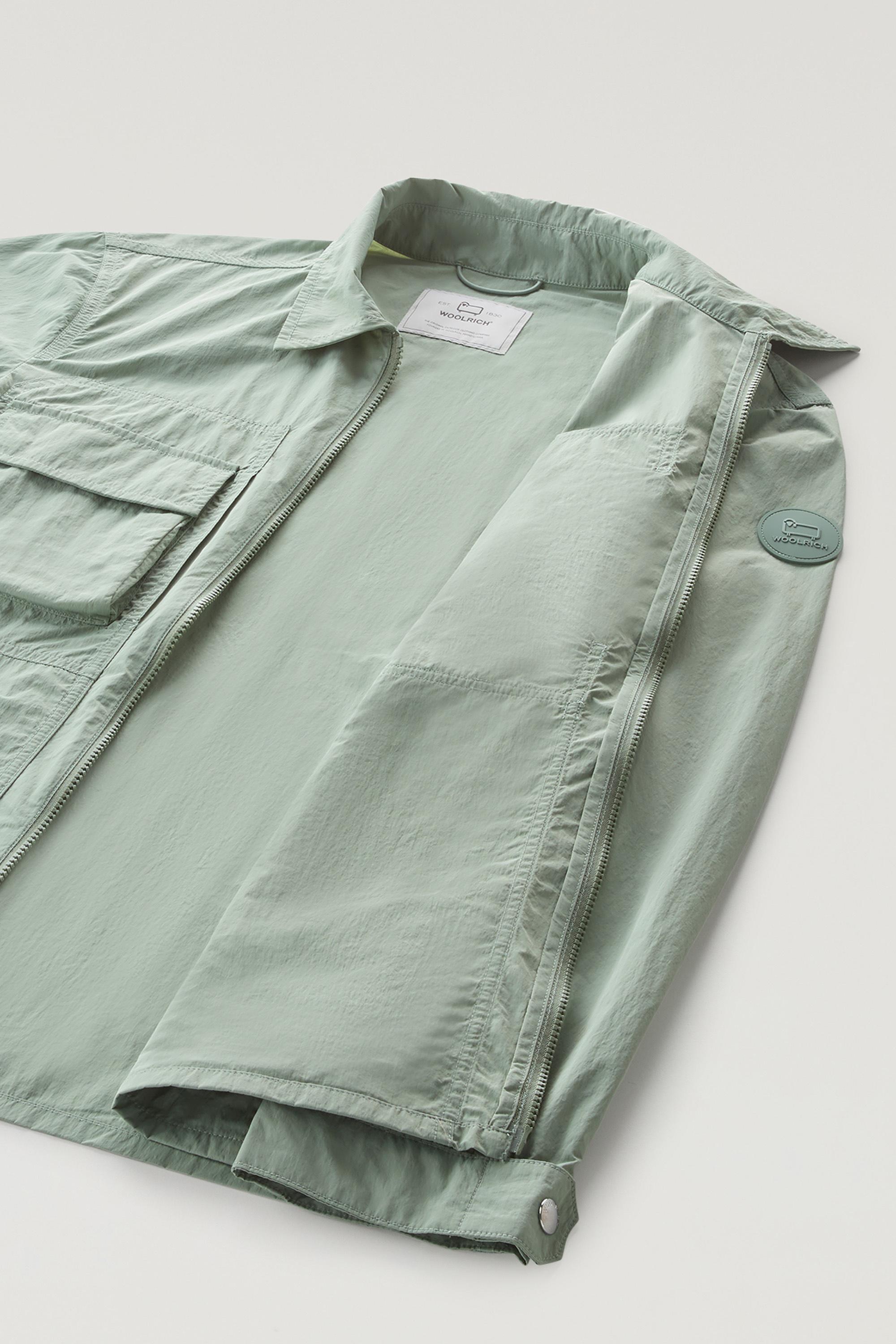 Shirt Jacket in Crinkle Nylon Green photo 5 | Woolrich