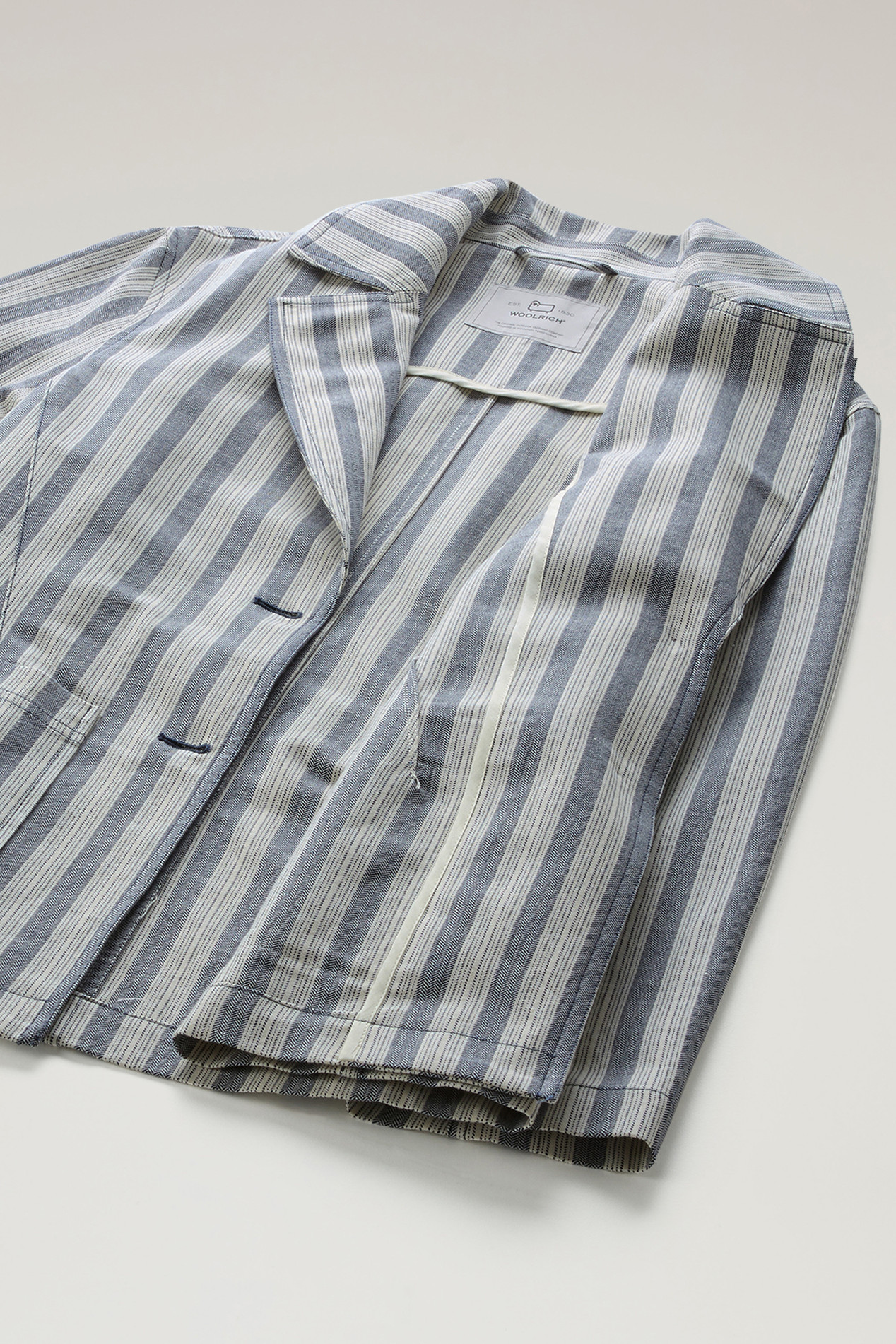 Marine Jacket in Cotton and Linen Multicolor photo 4 | Woolrich